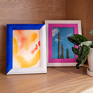 DIY Colorful Frames Final Image