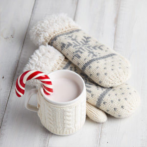 homemade holiday gift sweater mittens