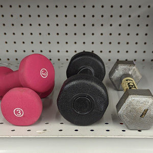 Get fit with thrift dumbbells