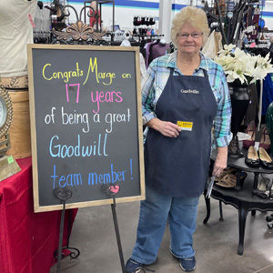 Marge Cockeram - 17 years at Goodwill