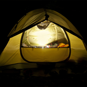 Camping in the backyard to enjoy summer