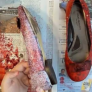 step 4 DIY Ruby Slippers for Halloween
