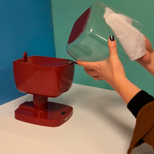 DIY candy dispenser step 2 cleaning item