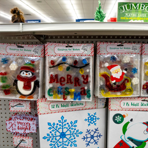 window clings idea for 6 Gifts Under $6