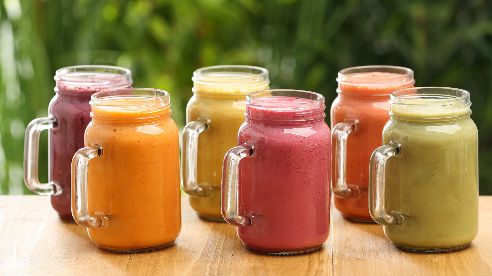 3 Summer Smoothies with Goodwill NCW Header Image of Various Smoothies