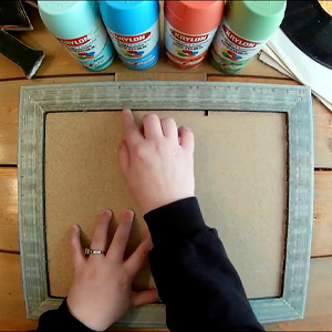 Step 5 DIY Cork and Pin Board backing