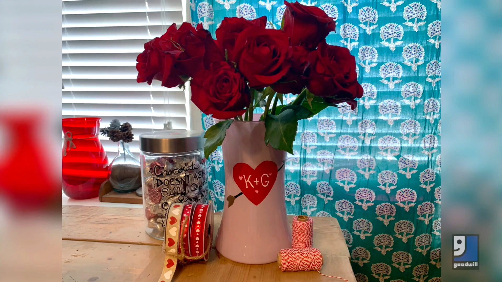 DIY Valentine's Day Vase Final Image