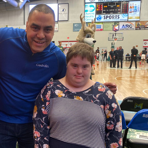 Katie at Wisconsin Herd Game