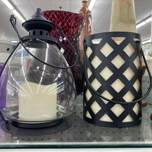 Thrifted cookout treasures lighting