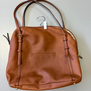 Accessorizing with this leather bag