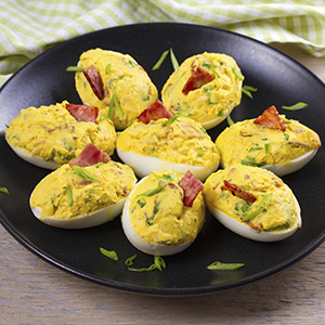 Bacon Chive Deviled Eggs