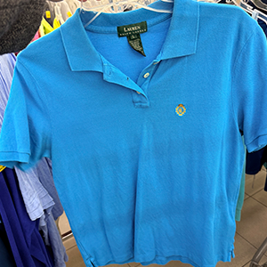 spring trend primary colors - blue polo