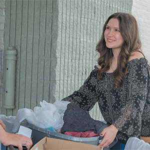 Goodwill NCW Donation Drive Image - Taking a Donation